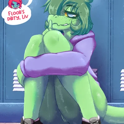 liz farlane, olivia halford (cavemanon studios, i wani hug that gator) created by dennhaze