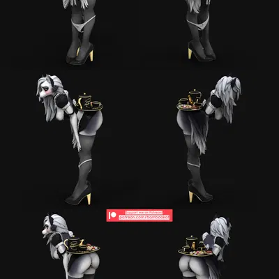 loona (helluva boss) (hellaverse, helluva boss) created by bambookat