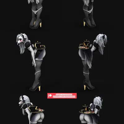 loona (helluva boss) (hellaverse, helluva boss) created by bambookat