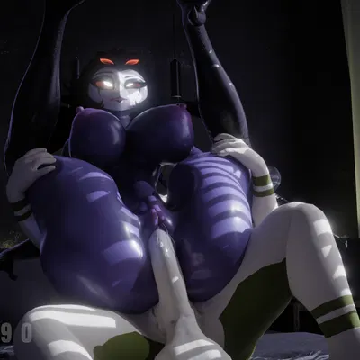 maki (momiji), stolas (helluva boss) (hellaverse, helluva boss) created by zaryk90