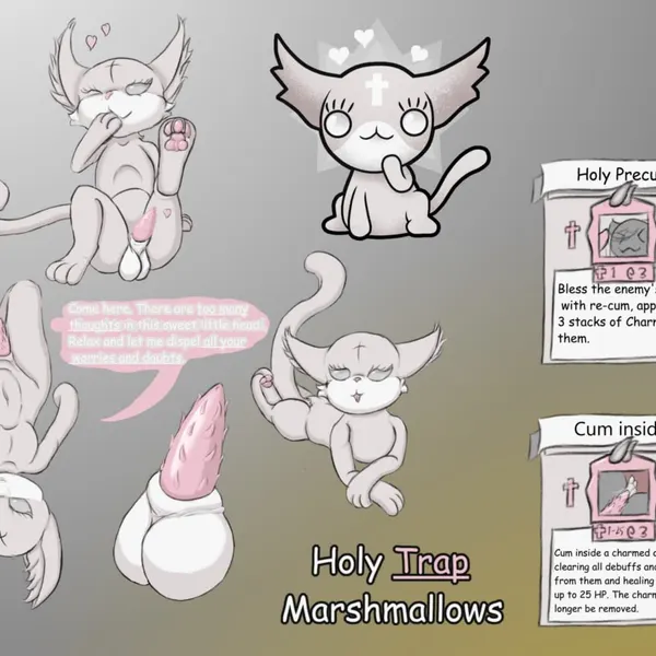 marshmallow (mewgenics) (mewgenics) created by kaonari