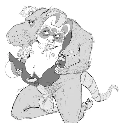 master shifu, master splinter (dreamworks, kung fu panda) created by trashrattyns