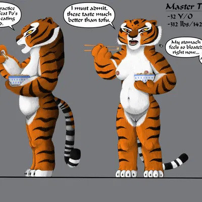 master tigress (dreamworks, kung fu panda) created by ace-risk