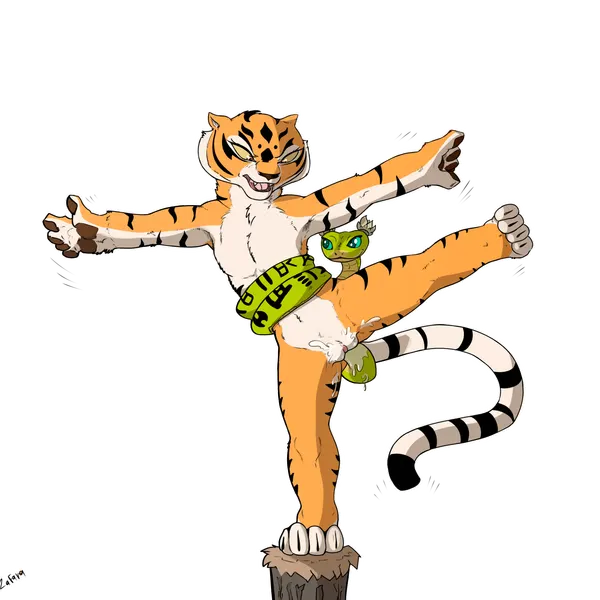master tigress, master viper (dreamworks, kung fu panda) created by zafara (artist)