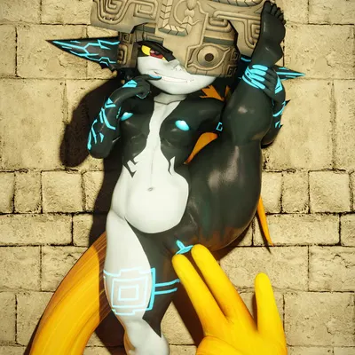 midna (nintendo, the legend of zelda) created by palewdas arts