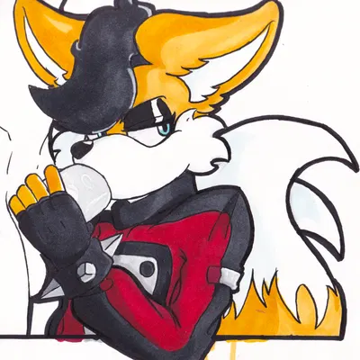 miles prower (anti-tails) (archie comics, sega) created by justsomeidiotonline