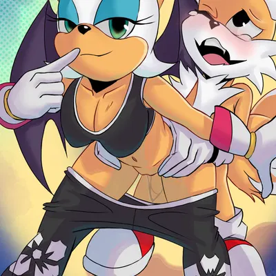 miles prower, rouge the bat (idw publishing, sega) created by darkfang100