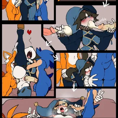 miles prower, soleil the sugar glider, sonic the hedgehog (idw publishing, sega) created by justtaylor