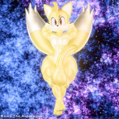 miles prower, super tails (sega, sonic the hedgehog (series)) created by kawa the asparagus