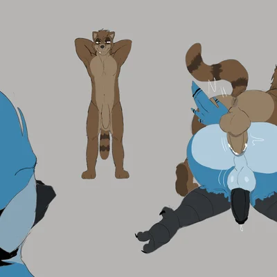 mordecai (regular show), rigby (regular show) (cartoon network, regular show) created by moonydoony