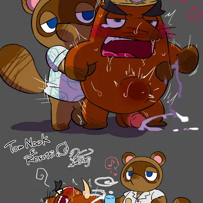 mr. resetti, tom nook (animal crossing) (animal crossing, nintendo) created by otkmdng