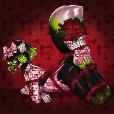 neon (the furry ninja) (valentine's day) created by arh