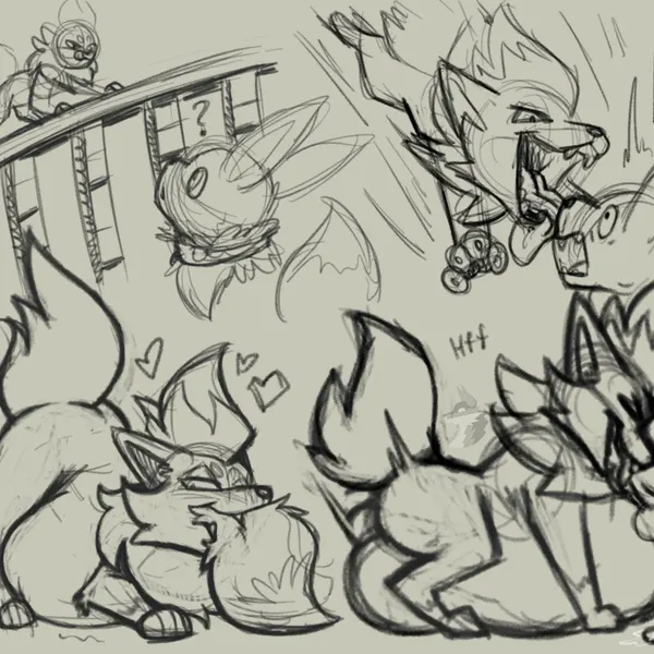 nintendo, pokemon created by arkailart