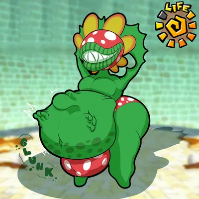 petey piranha, yoshi (character) (mario bros, nintendo) created by kanida