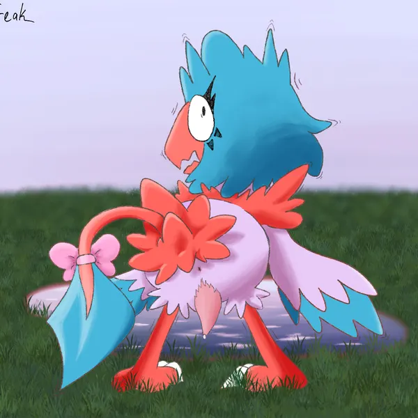 phoebe the archen (psykwol) (nintendo, pokemon) created by pkfreak