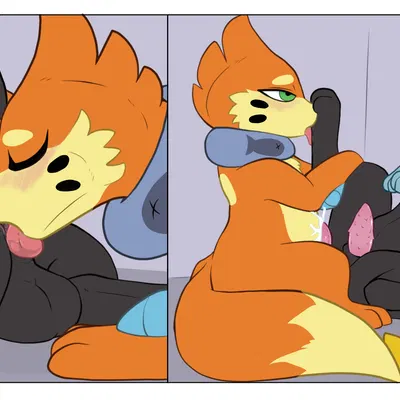 prince titus (revrevvin), soggy (soggybuizel) (nintendo, pokemon) created by flowerbud