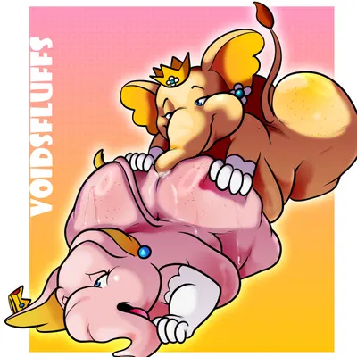 princess daisy, princess peach (mario bros, nintendo) created by voidsdroids