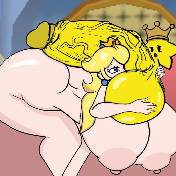 princess peach, twink (mario) (mario bros, nintendo) created by banillansfw, third-party edit
