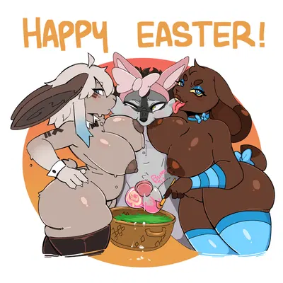 prototype (berrypunchz), tokki (paste), trash (mehtrashycoon) (easter) created by berrypunchz, mehtrashycoon