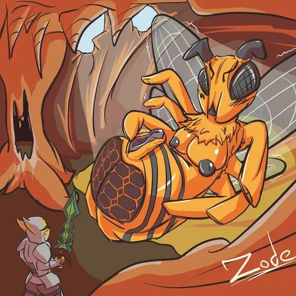 queen bee (terraria) (terraria) created by zode