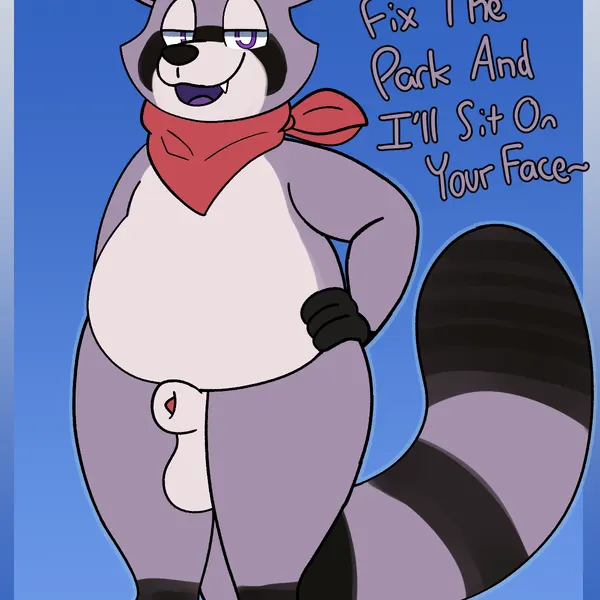 rambley raccoon (indigo park) created by december dreams