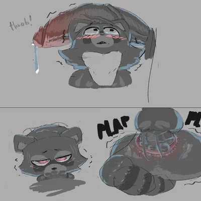 rambley raccoon (indigo park) created by katovox