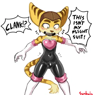 ratchet (ratchet and clank), rouge the bat (ratchet and clank, sega) created by sunhuiz