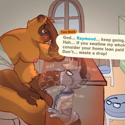 raymond (animal crossing), tom nook (animal crossing) (animal crossing, nintendo) created by father mirinda