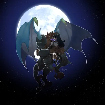 red arremer joker, ysolda (creamsoda) (capcom, ghosts 'n goblins) created by pomme-granite