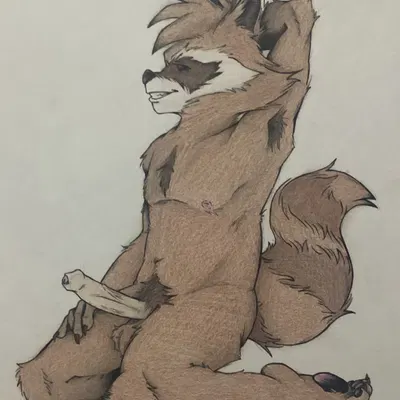 rocket raccoon (guardians of the galaxy, marvel) created by bug eater