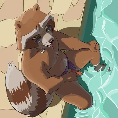 rocket raccoon (guardians of the galaxy, marvel) created by cashart