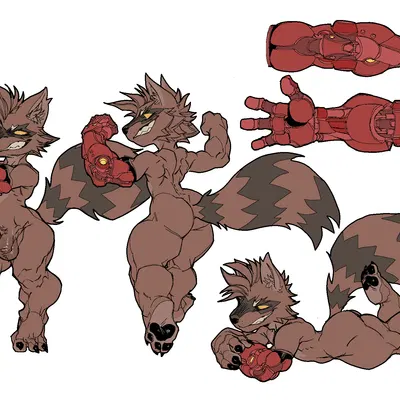 rocket raccoon (guardians of the galaxy, marvel) created by nsfuwu4