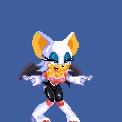 rouge the bat (project x love potion disaster, sega) created by anonidramon