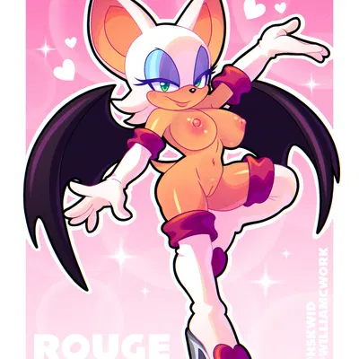 rouge the bat (sega, sonic the hedgehog (series)) created by williamcwork
