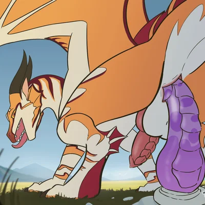 rowan (devilpup) (bad dragon, european mythology) created by turner alx