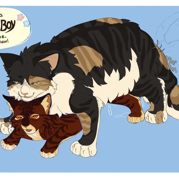 rowanclaw (warriors), tawnypelt (warriors) (warriors (book series)) created by anglwshot