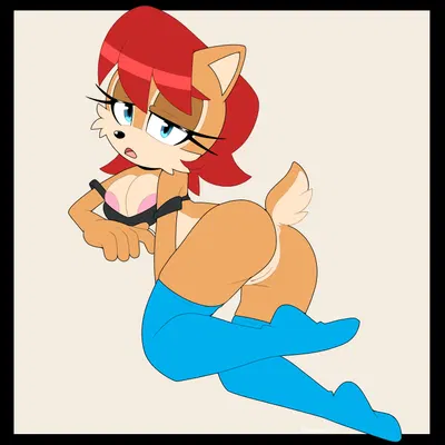 sally acorn (sega, sonic the hedgehog (series)) created by hezaoni