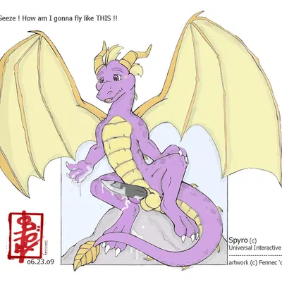 spyro (activision, european mythology) created by fennec (artist)