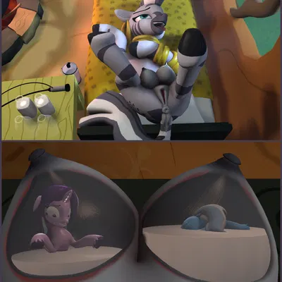 starlight glimmer (mlp), trixie (mlp), zecora (mlp) (friendship is magic, hasbro) created by stuffguy123