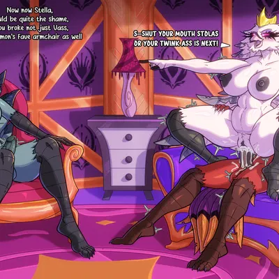 stella (helluva boss), stolas (helluva boss), vassago (helluva boss) (hellaverse, helluva boss) created by maxner12