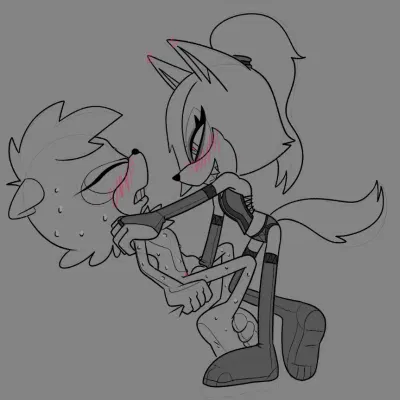 tangle the lemur, whisper the wolf (idw publishing, sega) created by silverline