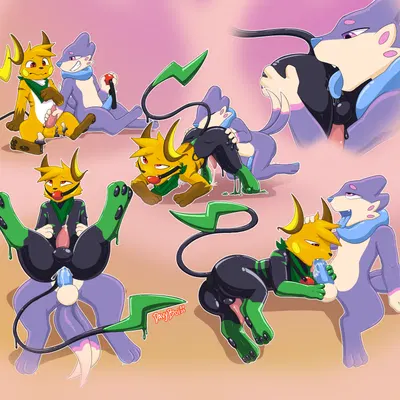 tobybuizel (gizmoshiba), zarro (zarro the raichu) (nintendo, pokemon) created by davyboi