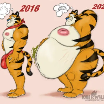 tony the tiger (frosted flakes, kellogg's) created by husky2paws