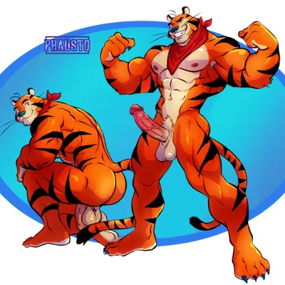 tony the tiger (frosted flakes, kellogg's) created by phausto
