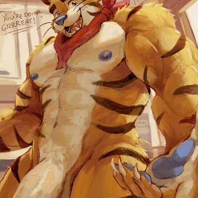 tony the tiger (frosted flakes, kellogg's) created by plainprisms