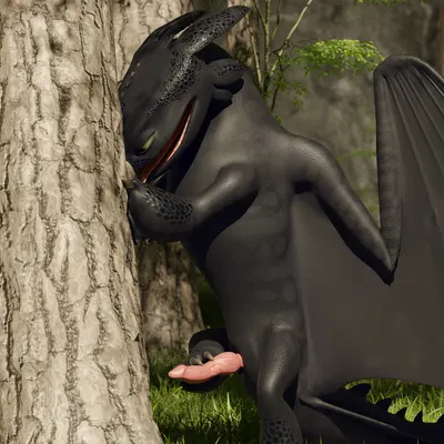 toothless (dreamworks, european mythology) created by furryfamine20