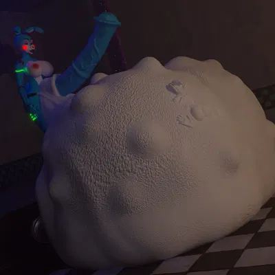 toy bonnie (fnaf) (five nights at freddy's, five nights at freddy's 2) created by bunnnyboi