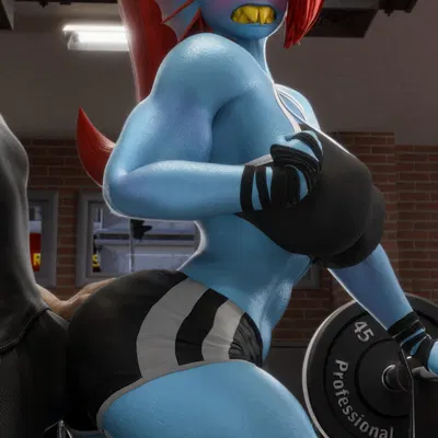 undyne (undertale (series)) created by yamimarik1994