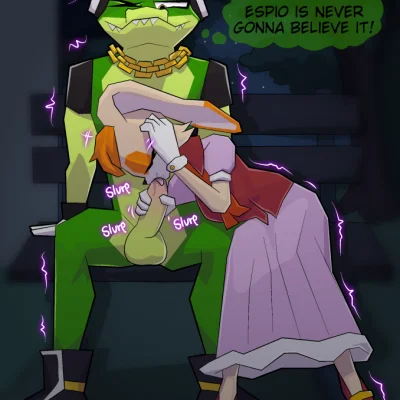 vanilla the rabbit, vector the crocodile (sega, sonic the hedgehog (series)) created by yerolay