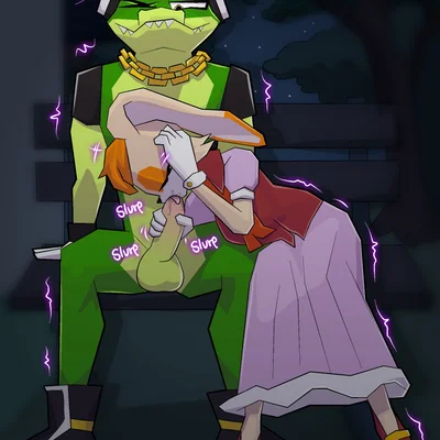 vanilla the rabbit, vector the crocodile (sega, sonic the hedgehog (series)) created by yerolay